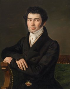 Portrét Gaspari Spontini (1774-1851), operní skladatel a generální hudební ředitel v Berlíně od Andreas Hall