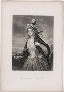 Charlotte von Lengefeld, 50. léta 19. století od Andreas Johann Fleischmann