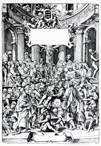 Talíře ze ztělesnění De Humani Corporis Fabrica od Andreas Vesalius