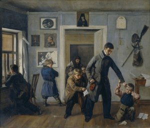 Ve škole, 1854 od Andrei Andreyevich Popov