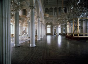 Pohled na pavilonový sál Malé Ermitáže (Hermitage) navržený Andrejem Ivanovičem Stakenschneiderem (1802-1865) 1850-1858 Ermitážní muzeum, Petrohrad od Andrei Ivanovich Stackenschneider