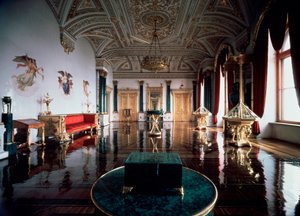 Malachitový sál Zimního paláce, 1837-1839. od Andrei Ivanovich Stakenschneider