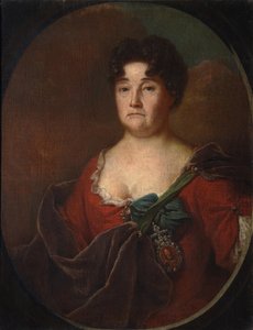 Portrét hraběnky Anastasie Petrovna Golitsyny 1665-1729, rozené Prozorovské, 1728 od Andrei Matveyevich Matveyev