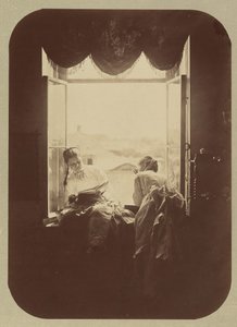 [Dvě mladé ženy u okna], ca. 1870. od Andrei Osipovich Karelin