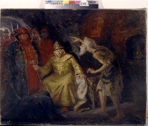 Car Ivan IV. Hrozný (1530-1584). Peinture de Andrei Petrovič Rjabushkin (Riaboutchkine) (1861-1904), olej na plátně od Andrei Petrovich Ryabushkin