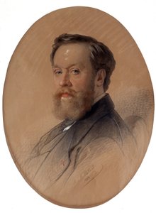 ""Portrét šlechtického maršála V Y Tulinova"" (Portrét šlechtického maršála V.Y. Tulinova) Pastelová kresba Andreje Belloliho (1820-1881) 1868 Ivan Kramskoy Museum of Fine Arts (nebo Kramskoi) ve Voroněži (Voronezh) , Rusko. od Andrej Franzowitsch Belloli