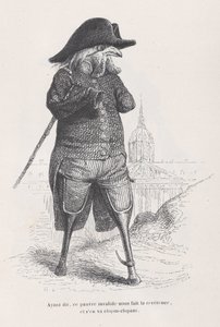 Když to řekl, tento ubohý invalida se nám uklonil a odkulhal ze S..., ca. 1837-47.