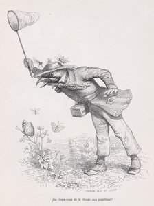 Co říkáte na hon na motýly ze Scény ze soukromé a veřejné L..., ca. 1837-47.