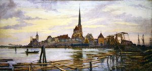 Rostock (akvarel na papíře) od Andrew Brown Donaldson