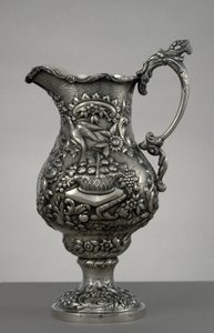 Džbán, c. 1853 (stříbro) od Andrew Ellicott Warner