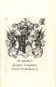 Erb a erb ctihodného George Comptona, 6. hraběte z Northamptonu od Andrew Johnston
