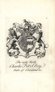 Erb a znak pravého šlechtice Charlese Fitz-Roye, 2. vévody z Clevelandu od Andrew Johnston
