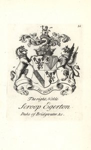 Erb a erb pravého šlechtice Scroop Egerton od Andrew Johnston