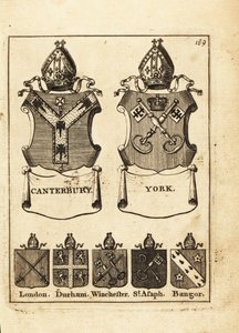 Erb biskupů z Canterbury, York, Londýn, Durham, Winchester, St od Andrew Johnston