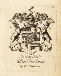 Erb pravého ctihodného Allena Bathursta, lorda Bathursta od Andrew Johnston
