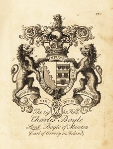 Erb ctihodného Charlese Boylea, lorda Boyla z Marstonu, 4. hraběte z Orrery v Irsku od Andrew Johnston