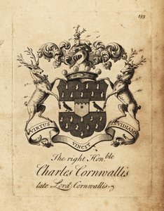 Erb pravého ctihodného Charlese Cornwallise, lorda Cornwallise, 4. barona Cornwallise