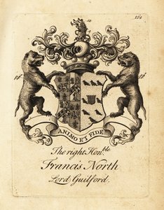 Erb ctihodného Francise Northa, lorda Guilforda, 2. barona Guilforda od Andrew Johnston