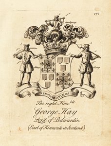 Erb ctihodného George Haye, lorda z Penwardianu, 8. hraběte z Kinnoule ve Skotsku od Andrew Johnston