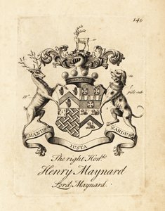 Erb ctihodného Henry Maynard, Lord Maynard, 4. baron Maynard, zemřel 1742