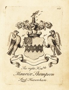 Erb pravého ctihodného Maurice Thompsona, Lord Haversham, 2. baron Haversham od Andrew Johnston