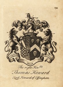 Erb ctihodného Thomase Howarda, 2. hraběte z Effinghamu, lorda Howarda z Effinghamu od Andrew Johnston