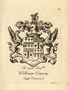 Erb pravého ctihodného Williama Cravena, Lorda Cravena, 3. barona Cravena (1700-1739) od Andrew Johnston