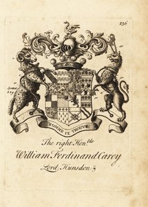 Erb ctihodného Williama Ferdinanda Careyho, 8. barona Hundsena, lorda Hunsdona od Andrew Johnston