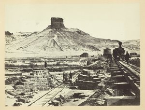 Citadel Rock, Green River Valley od Andrew Joseph Russell