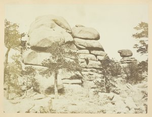 Granite Rock, Buford Station, Laramie Mountains od Andrew Joseph Russell