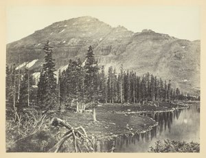 Jezero v čele Bear River, Uintah Mountain od Andrew Joseph Russell