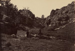 Deska 10. Ďáblova brána, Dale Creek Canon, 1869 (foto) od Andrew Joseph Russell