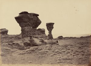 Deska 12. Dial Rock, Red Buttes, 1869 (foto) od Andrew Joseph Russell