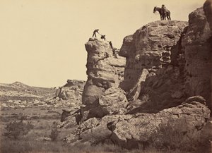 Deska 21. High Bluff, Black Buttes, 1869 (foto) od Andrew Joseph Russell