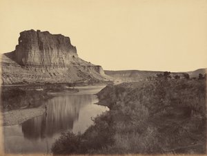 Deska 24. Castle Rock, Green River Valley, 1869 (foto) od Andrew Joseph Russell