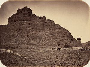 Deska 34. Sentinel Rock, Weber Valley, 1869 (foto) od Andrew Joseph Russell
