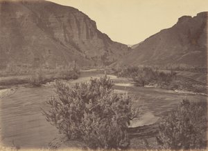 Deska 37. Průsmyk Wilhelmina, od východu, 1869 (foto) od Andrew Joseph Russell