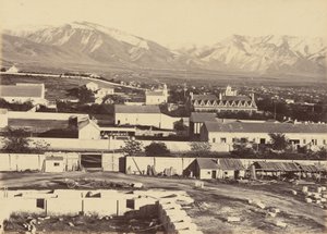 Deska 45. Salt Lake City, z vrcholu Tabernacle, 1869 (foto) od Andrew Joseph Russell
