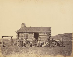 Tabulka 48. Mormonská rodina, Great Salt Lake Valley, 1869 (foto) od Andrew Joseph Russell