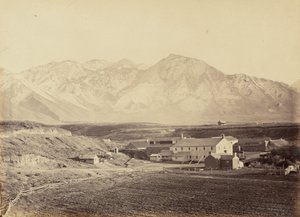 Deska 49. Továrny na bavlnu a vlnu Brighama Younga, 1869 (foto) od Andrew Joseph Russell