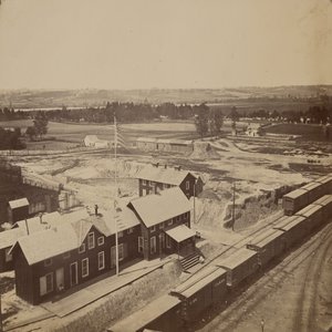 Železniční nádraží, Alexandria, Virginie od Andrew Joseph Russell