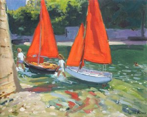 Dívky s plachetnicemi Looe, 2014, od Andrew Macara