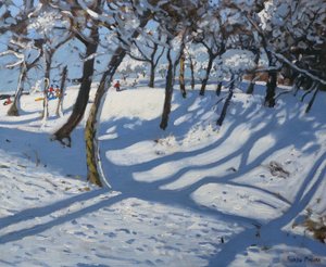 Zima, Ladmanlow, 2010 (olej na plátně) od Andrew Macara