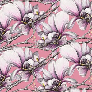 Magnolia, 2019 (akvarel, pero)