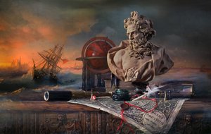 Námořní studie „Bouřlivé moře“ od Andrey Morozov