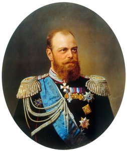 Portrét císaře Alexandra III., 1845-1894, 19. století. od Andrey Nikolayevich Shilder