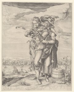 Střelec a Dojička od Andries Jacobsz. Stock (possibly)