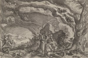 Čarodějnice se připravují na sabat, ca. 1610. od Andries Stock