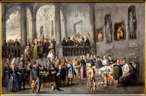 Pomoc nemocným, kolem roku 1640 (olej na plátně) od Andries van & Wael Cornelis de (1592 1667) Eertvelt