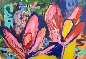 Živý květinový abstrakt od Angela Maritz